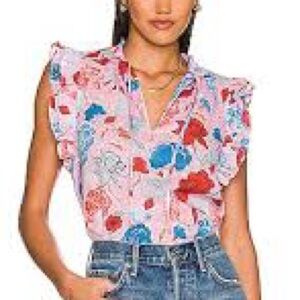 BB Dakota Flutter Away Cotton Top, XS